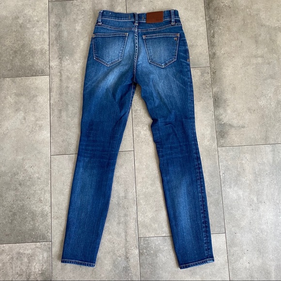 Madewell blue skinny skinny destroyed jeans 25 - Picture 3 of 7
